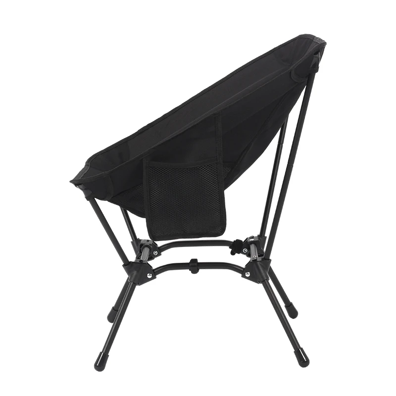 Square Structure Beach Fishing Stool, Convenient Four-Corner Camping Folding Chair, Lightweight Iron Tube Moon Chair