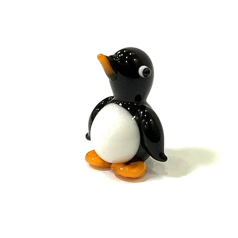 Mini Glas meeres tiere Statuette niedlichen Meeresfisch Delphin Tintenfisch Pinguin Kugelfisch Stachel rochen Walhai Fisch Krabbe Meeres schildkröte Elektrischer Aal Goldfisch Kaninchen Affen Ornamente – Detail 30