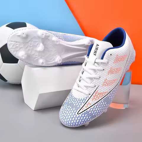 New Man Football Shoes with Long Studs for Adults Soccer Boots Ports Anti-skid Wear-resistant Competition Training Shoes Sneaker