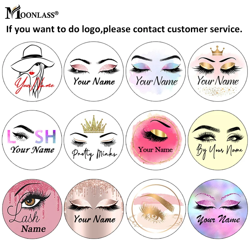 Moonlass Makeup 3D Mink Lashes False Eyelashes Extension Custom Full Strip Mink Eyelash Bulk Free Eyelash Packaging Box