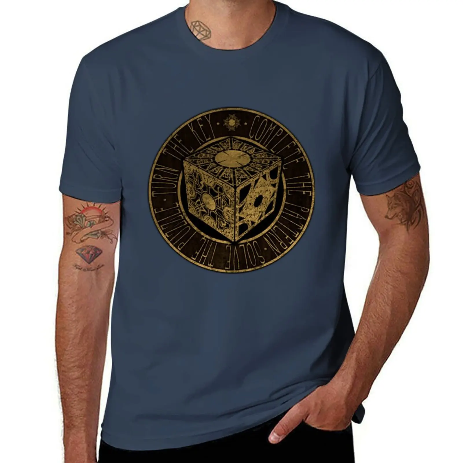 

Clive configuration Box lament Barker Hellraiser - - - T-Shirt Anti-Fade Casual Tee Shirt