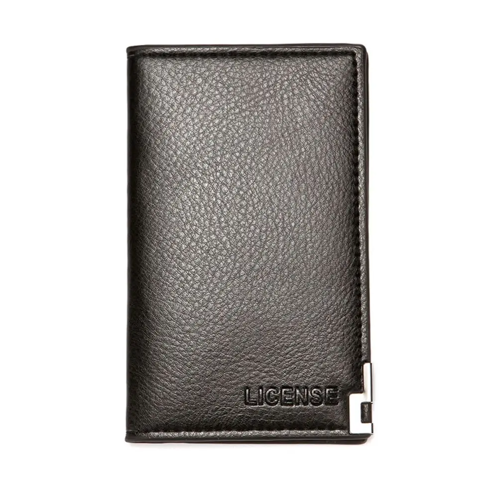 

1Pc Male PU Leather Bank Card Credit Card ID Card Foldable Wallet Business Card Organizer Men Card Holder Soft Billfold