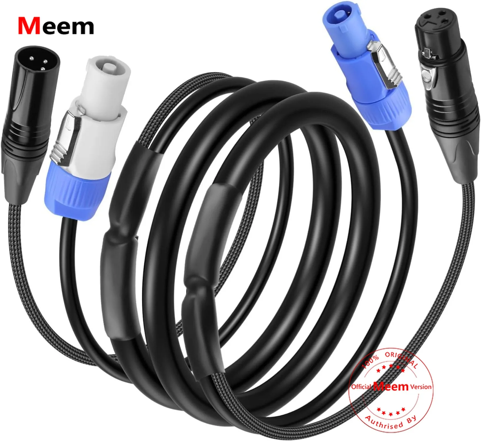 

Кабель Powercon XLR аудио-видео комбинированный 1.5м 3м 5м для сценического освещения, Powercon DMX сигнальный комбинированный кабель для динамиков и движущихся головок