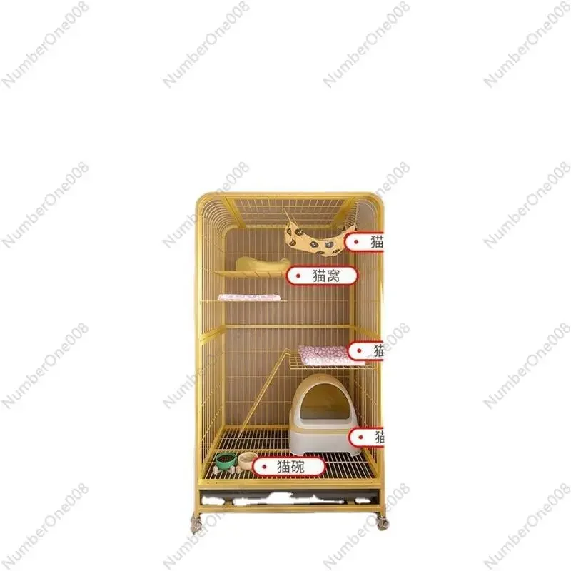 

Клетка для дома, супер большое свободное пространство, кошачье гнездо, вилла, забор, катапия с туалетом, кошачий домик