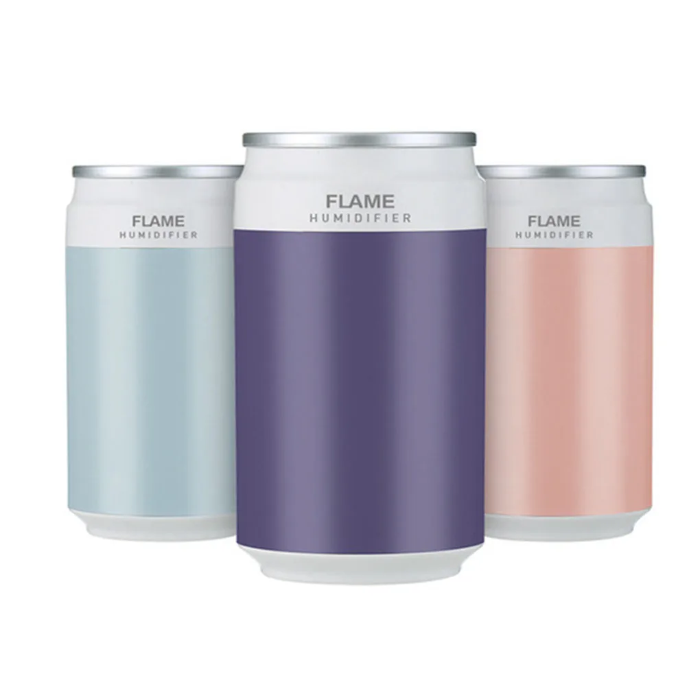 Air Humidifier LED Night Light Air Mist Diffuser Home Office Low Noise USB Humidifier, Pink