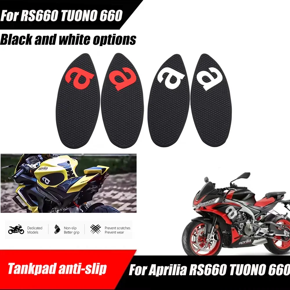 Motorcycle Tankpad anti-slip tank Pad protection stickers SIDE TANK PADS Traction Pad Fit For Aprilia RS 660 RS660 TUONO 660