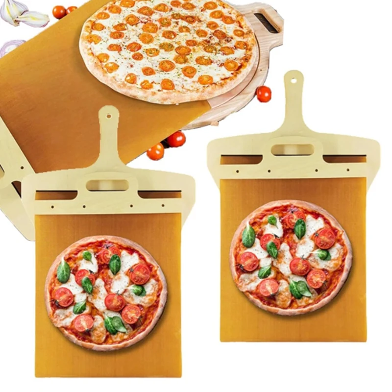 Sliding Pizza Shovel With Handle Sliding Pizza Shovel Wood Pizza Transfer Slider Pizza Peel Slider,Pizza Peel