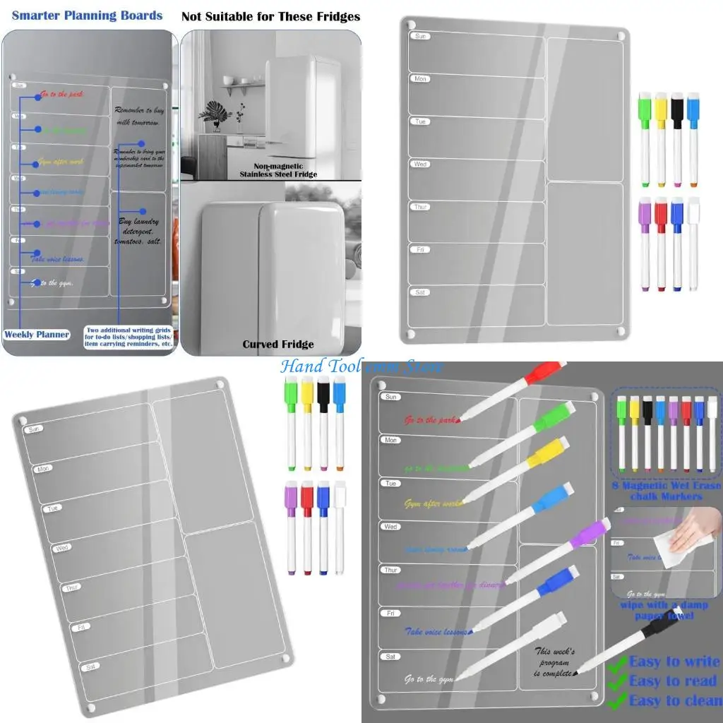 paquete-h37f-tablero-magnetico-borrado-en-seco-acrilico-para-refrigerador-con-lista-tareas-reutilizable-y-comidas