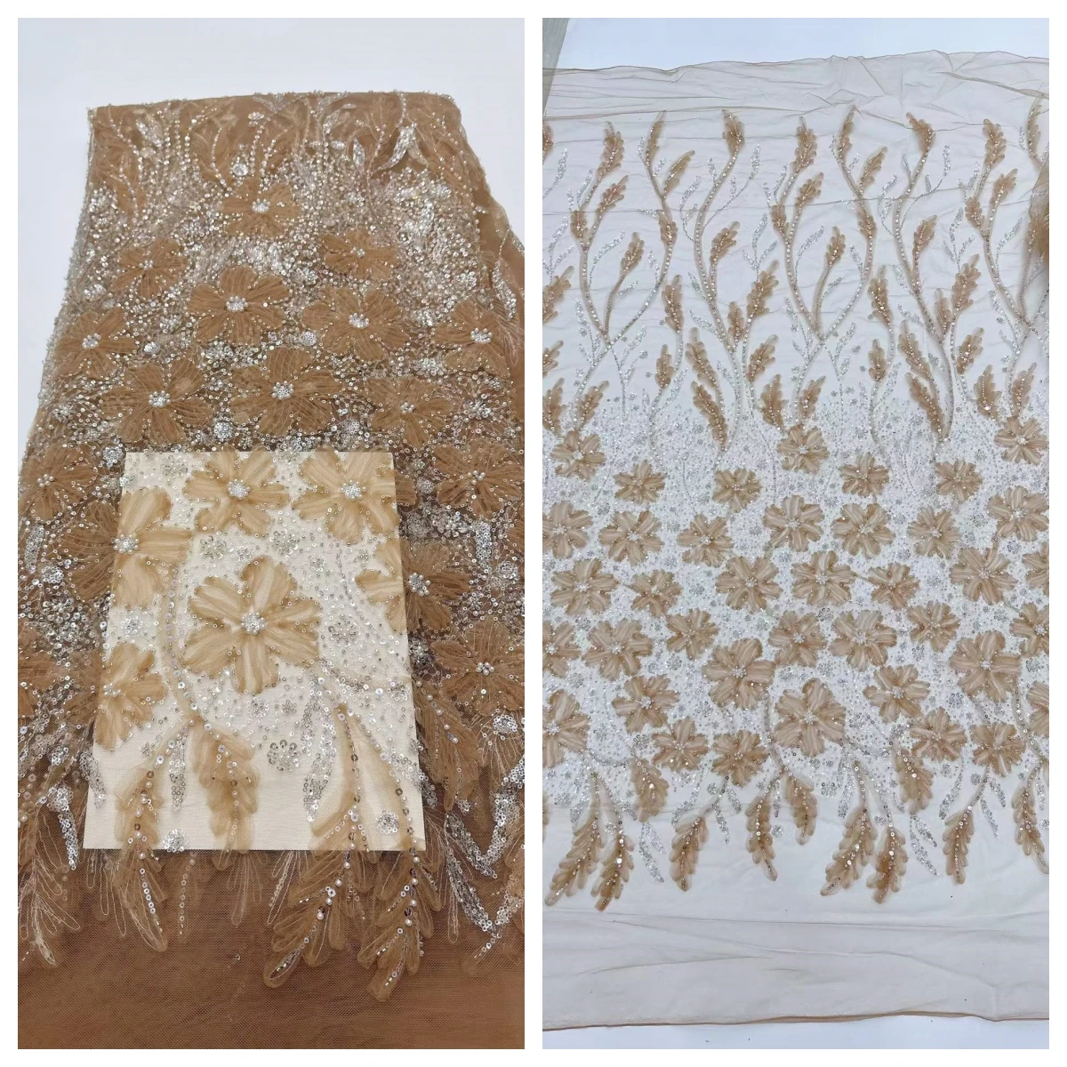 African Sequins Lace Fabric Nigerian French Mesh Net Lace Fabrics For Sewing 2026 High Quality Wedding Party Dress
