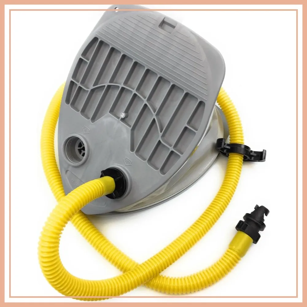 7L Single Stage Foot Pump for Inflatable Boats, Max 3.6 PSI Support Inflation and Deflation