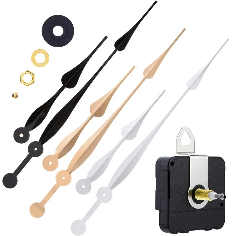 Quartz Silent Wall Clock Movement Large Torque DIY Clock Mechanism Metal Clock Needle Movement Parts Bedroom House Decoration