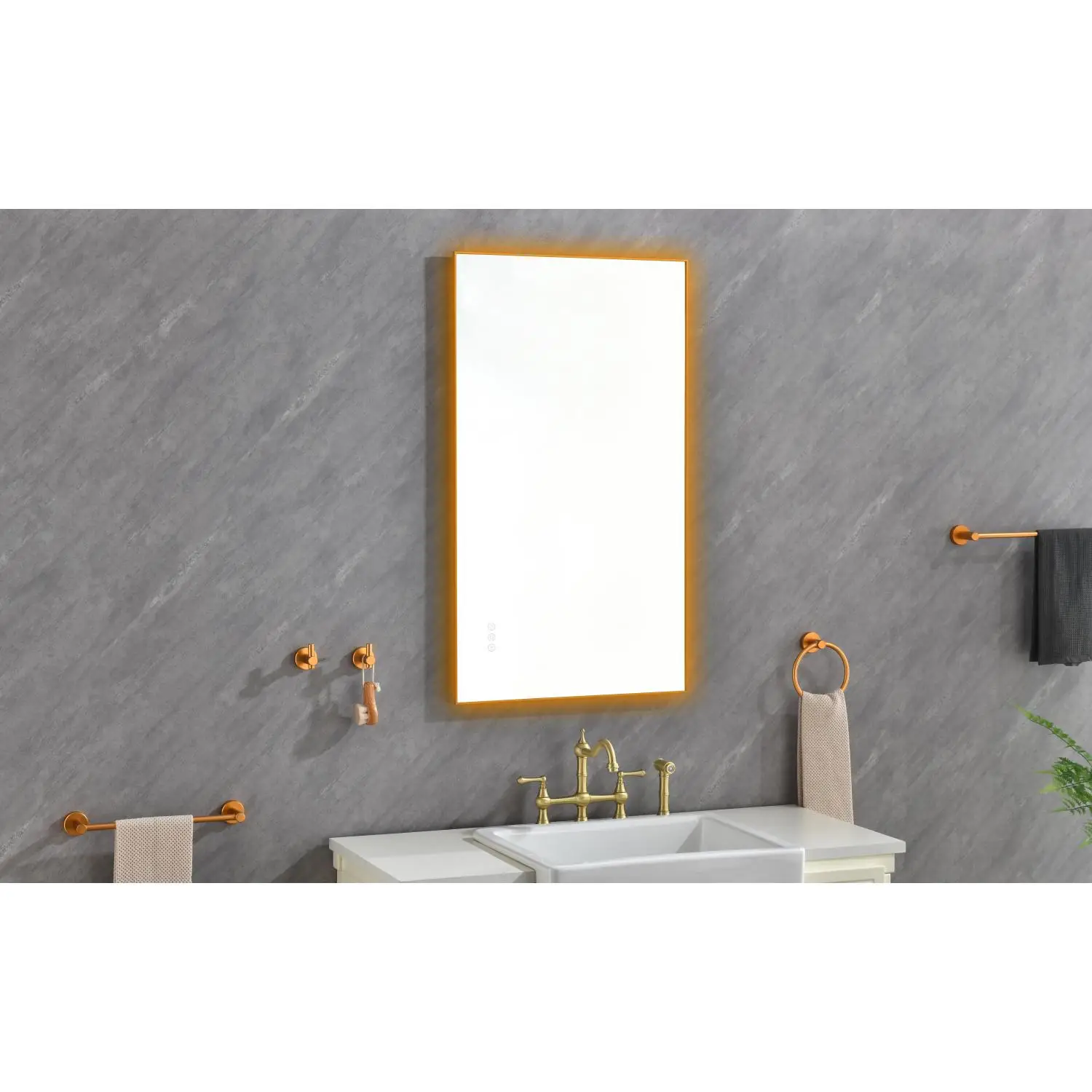 42x 24Inch LED Mirror Bathroom Vanity Mirror with Back Light, Wall Mount Anti-Fog Memory Large Adjustable Vanity Mirror