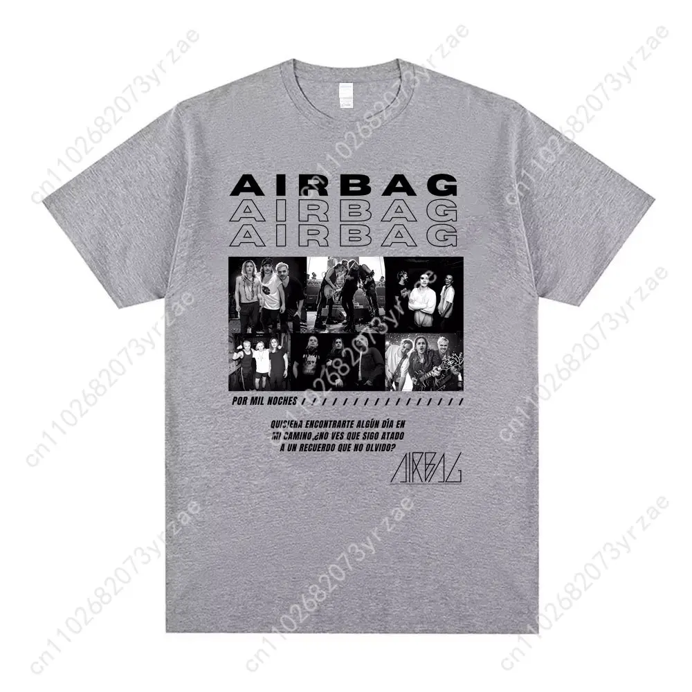 وسادة هوائية Por Mil Noches ريترو التي شيرت رجل امرأة عالية الجودة خمر تي شيرت القطن قصير الأكمام موضة المحملة لينة تنفس القمم