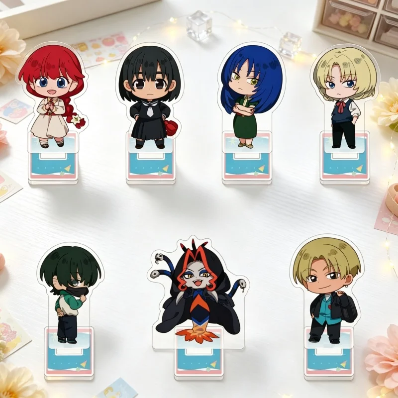 Charm Fans Gifts 2026 Anime Goodbye, Lara Acrylic Standing Sign Board Keychain 10CM Desktop Ornament Yoshiya Otsu/Lara/Luca