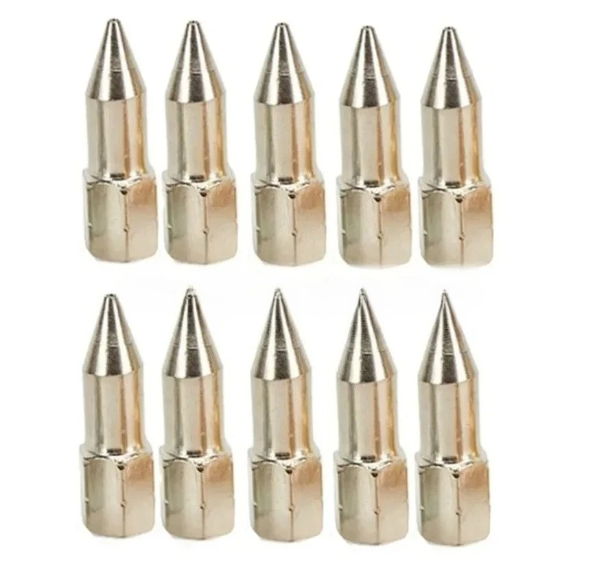 For 10Pcs Grease Gun Nozzle Plated Grease Filling Equipment Vehicles Maintenance Repair Tool Grease Gun Accessories NEW
