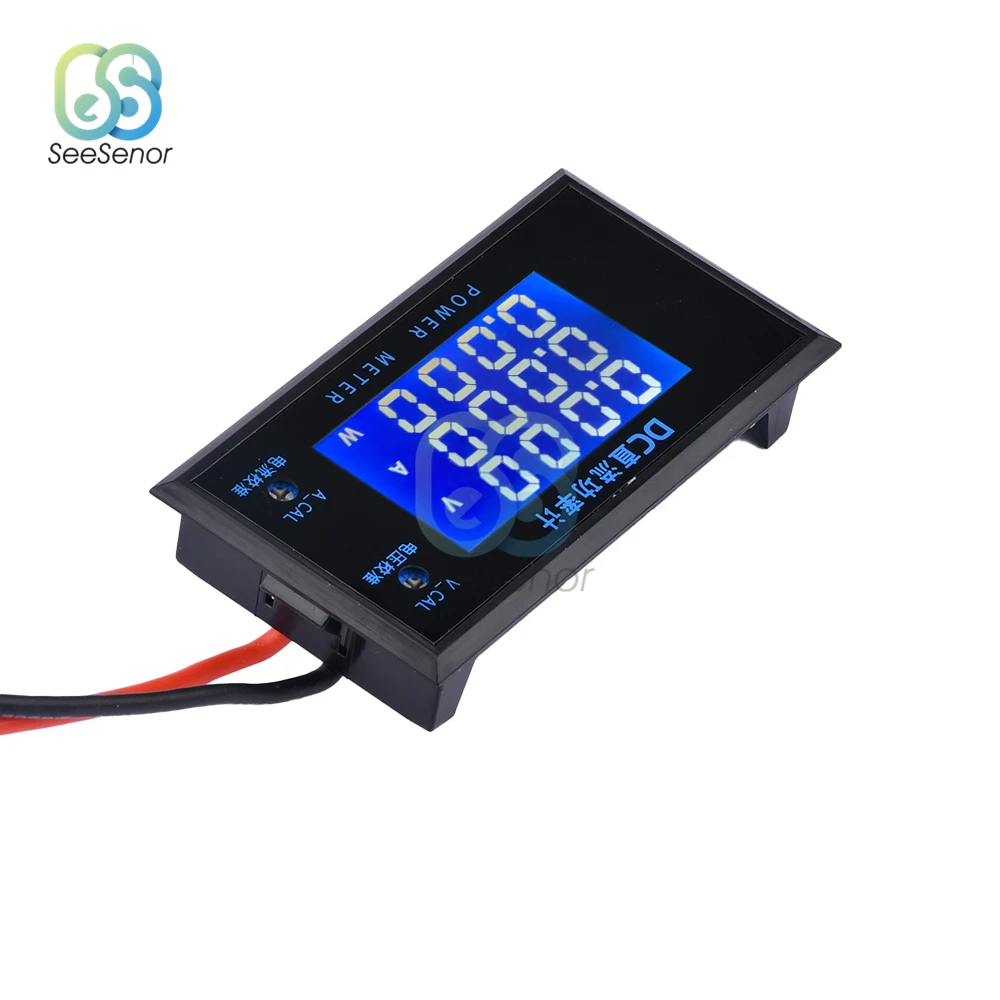 Imagem -02 - Lcd Digital Voltímetro Amperímetro Wattmeter Medidor de Potência Tensão Medidor de Energia Atual 12v 24v 110v 220v Volt Tester Dc0500v 10a 5000w