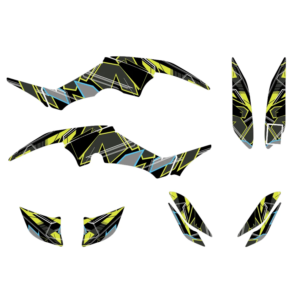 Fit For Raptor 350 ATV YFM350 Raptor350 YFM 350 ATV Full Set Graphics Background Decals Sticker Kit Customize Stickers