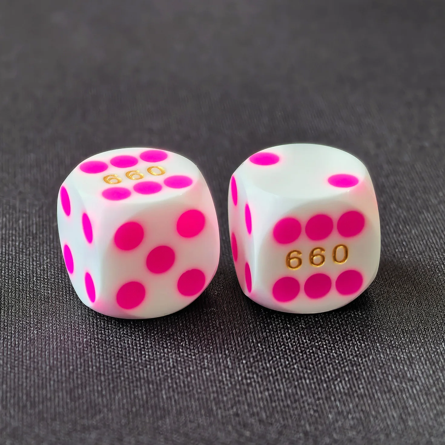 Bescon Professional Precision Dice Round Corner 9/16" (14.3mm) with Colorful Dots, Colored Dots Precision Backgammon Dice 14.3MM
