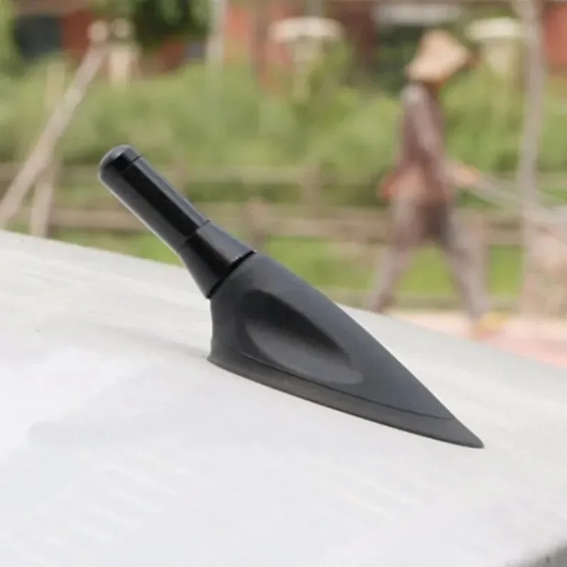 1/2PCs 3.5cm Carbon Fiber Short Car Antenna Universal Sports Roof Aerial Decor for Vehicle Radio Signal Reception