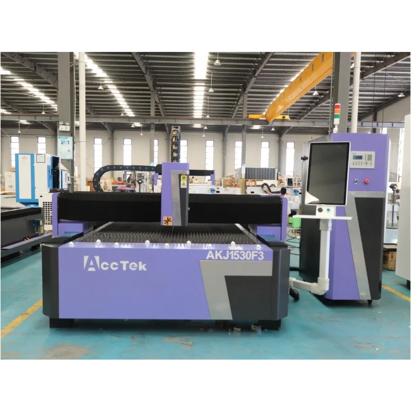 1500w 2000w 3000w 6kw Stainless Steel Carbon Steel Metal Laser Cutting Machine AKJ1530F Fiber Laser Price