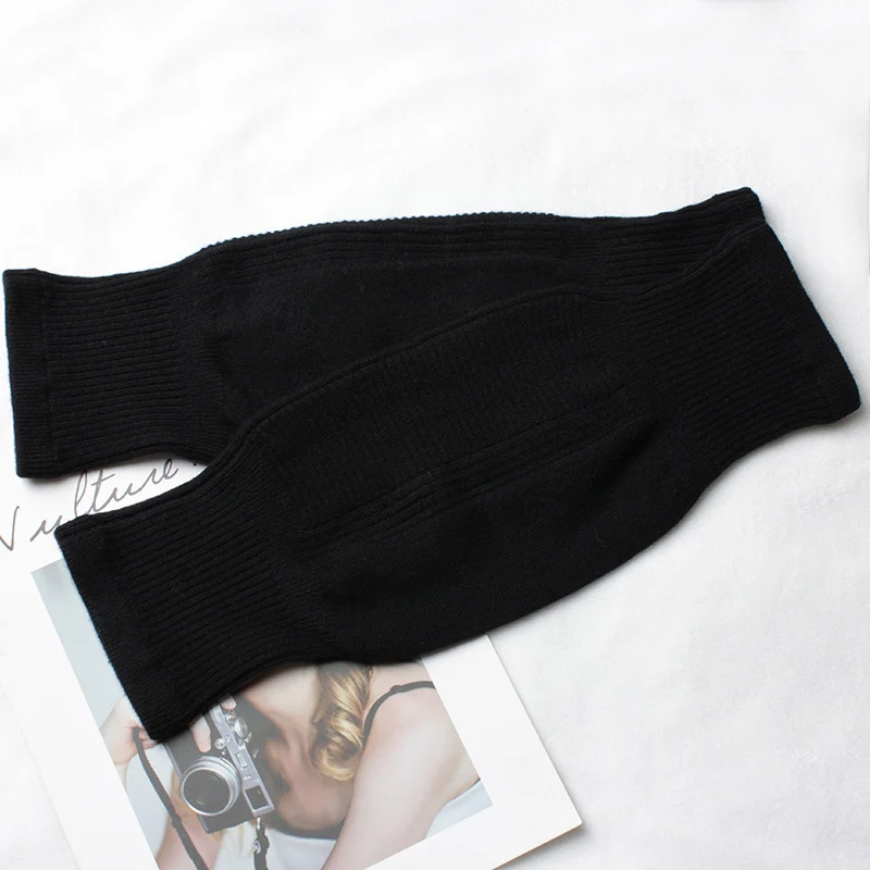 Calentadores térmicos de rodilla de cachemira tejidos calibre 12