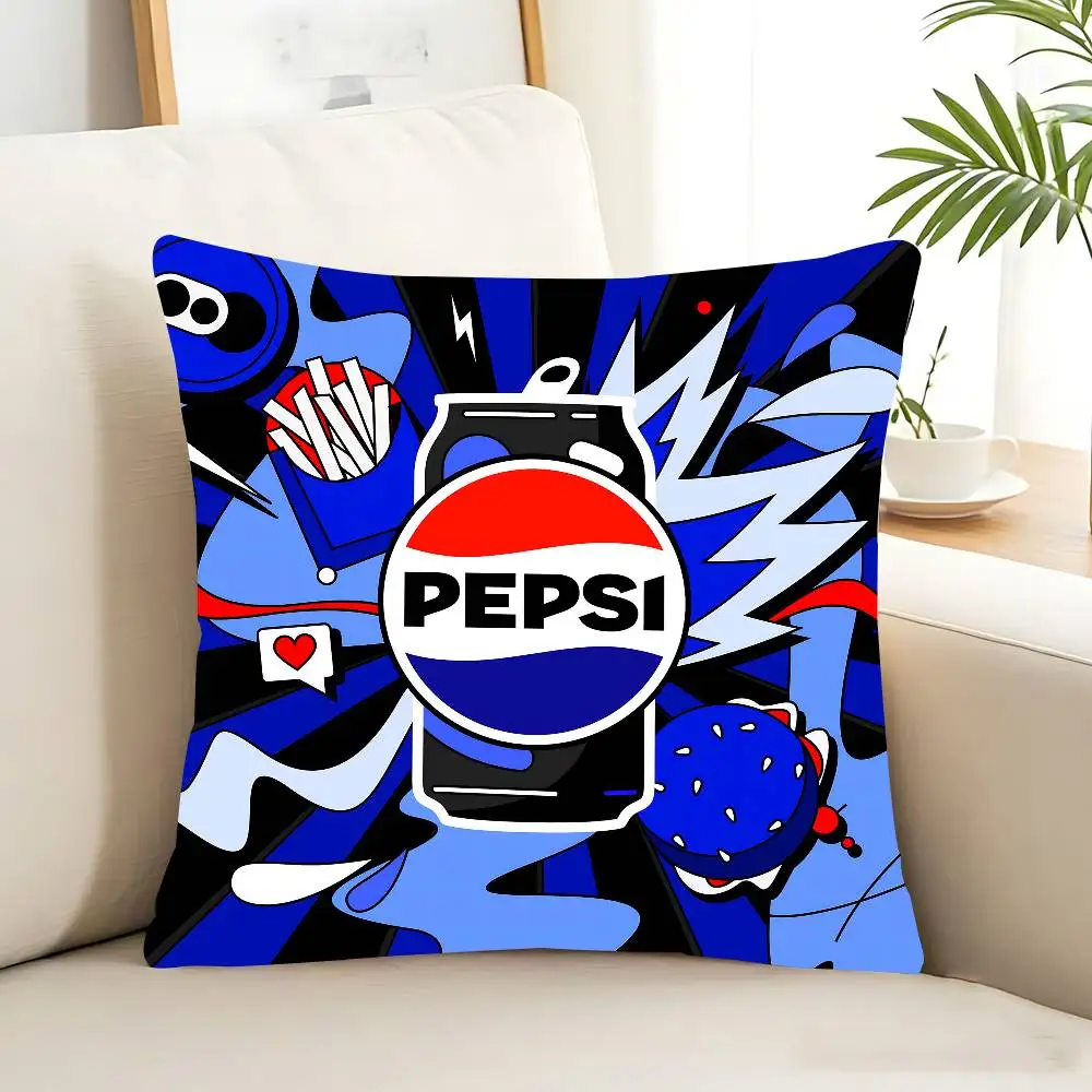 غطاء وسادة للمشروبات الكرتونية من P-PepsiS، غطاء وسادة قابل للإزالة والغسل - كتان ناعم لجميع المواسم