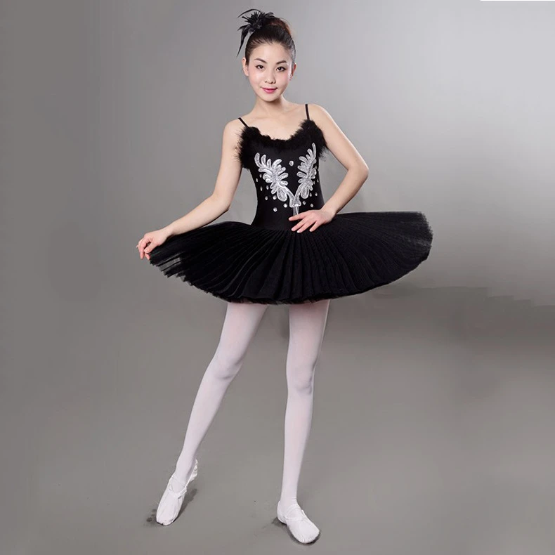 Professional Platter Tutu Black White Red Ballet Dance Costume For Women Tutu Ballet Adult Ballet Dance Skirt With Underwear