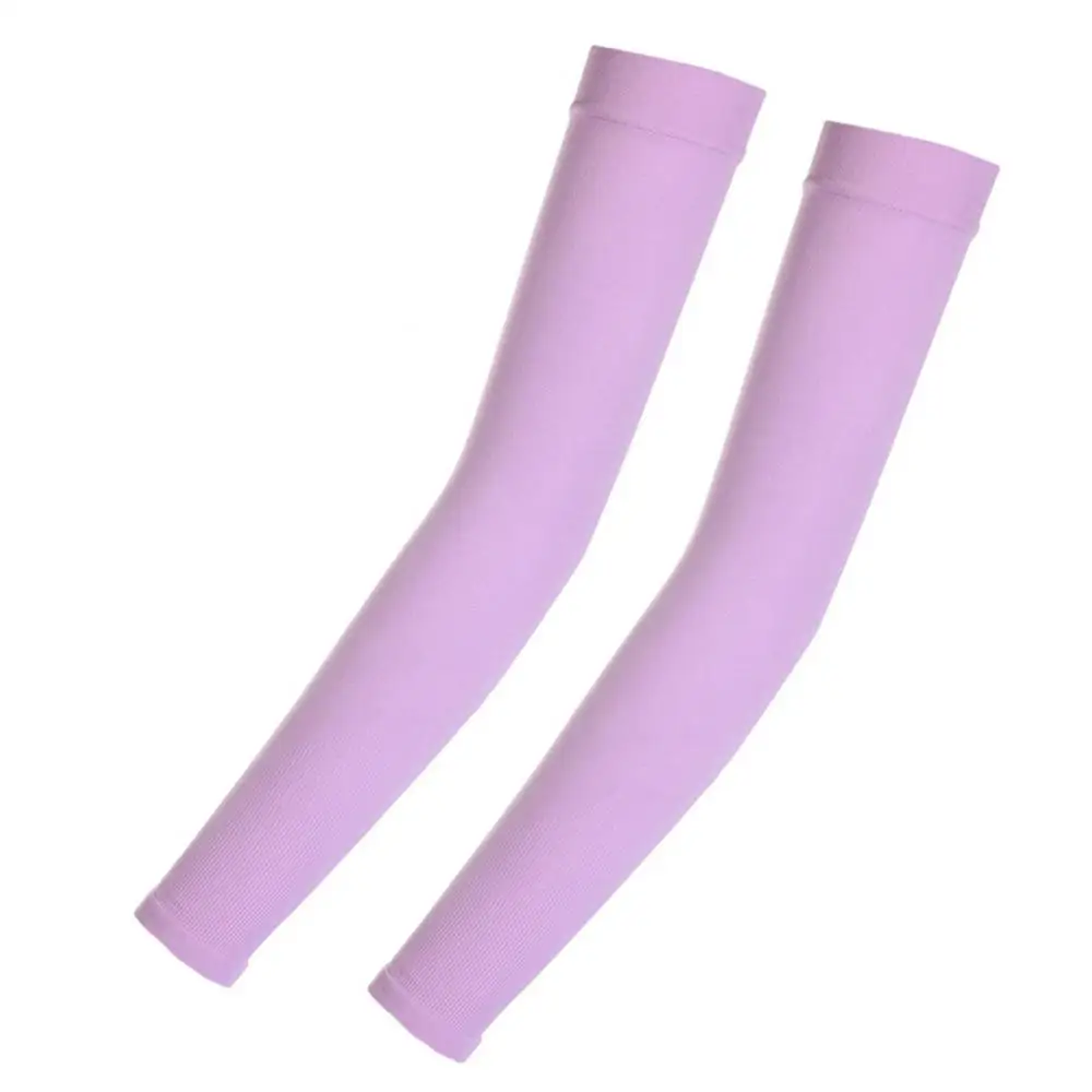 

2Pcs Arm Sleeves Ice Fabric Breathable Quick Dry Running Sportswear Sun UV Long Arm Cover Cycling Arm Sleeves