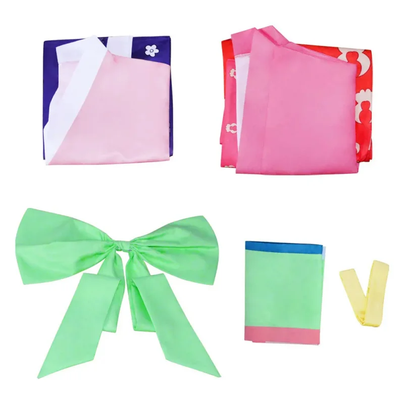 Disfraz de Anime One Kozuki Hiyori para mujer, Kimono, uniforme de Carnaval de Halloween, traje con estampado rosa, trajes con cinturón y lazo