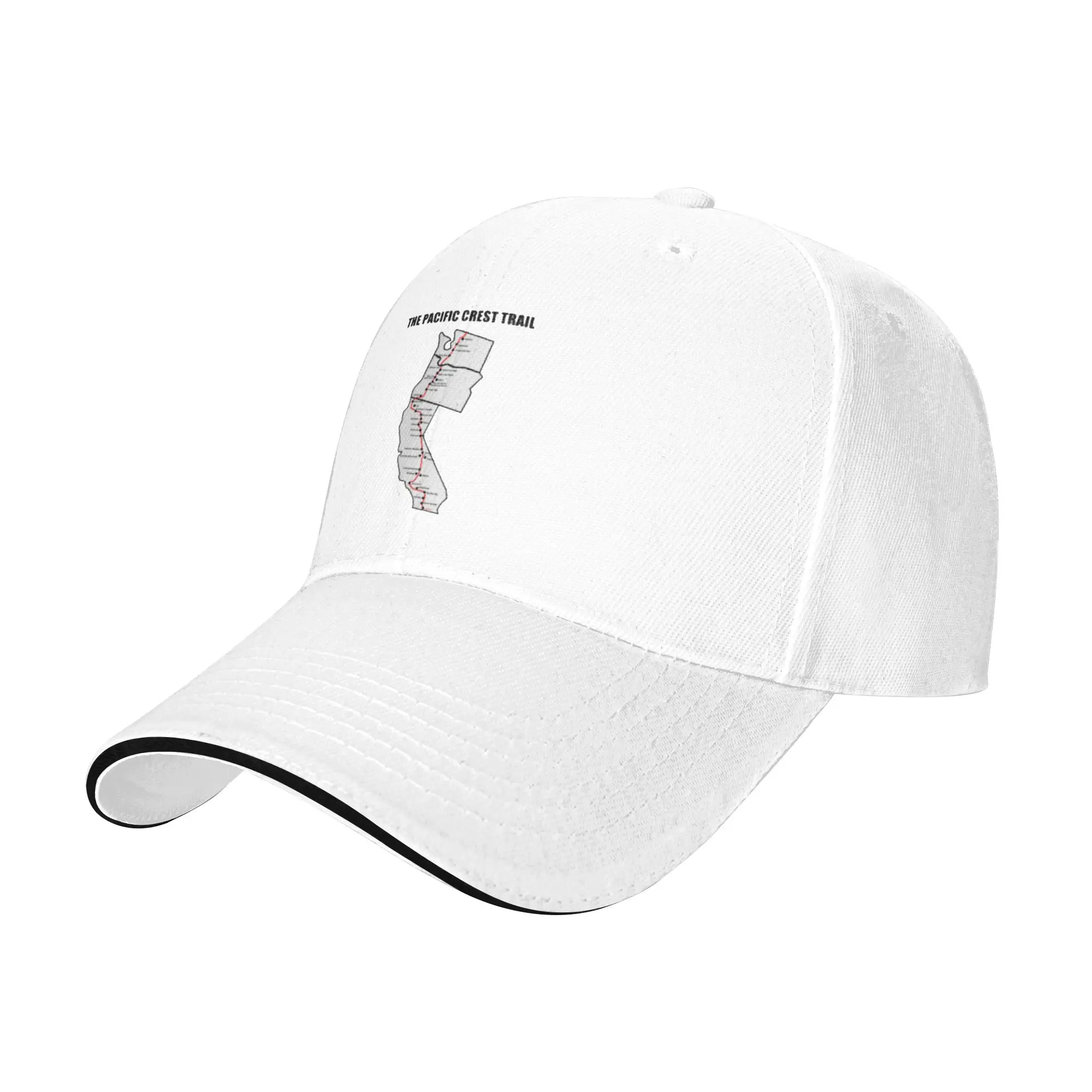 Pacific Crest Trail Map Gift For Children Men Women A Baseball Cap Hat