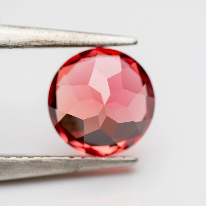 Top Lab Grown Sapphire Circular Sunset Red VVS1 Perfect Charms Beads Diy for Jewelry Making Materials Selectable AGL Certificate