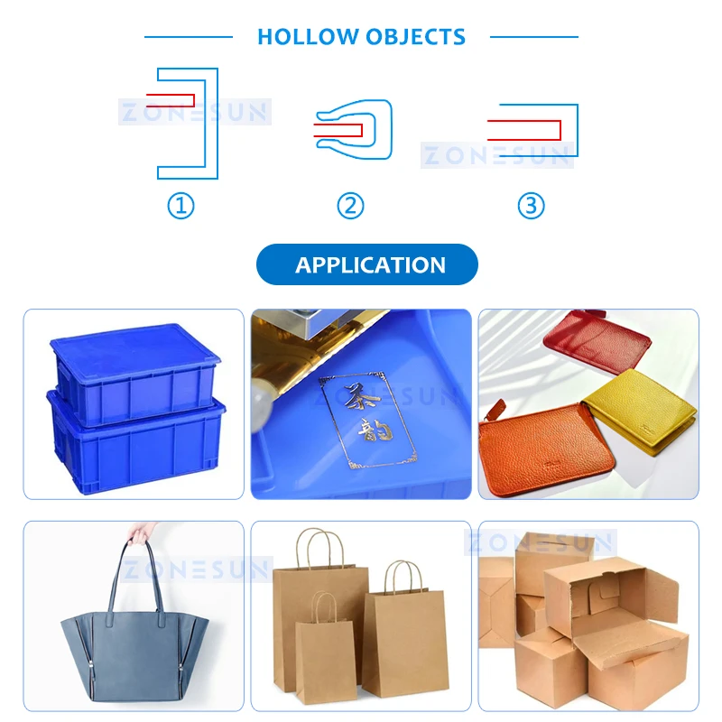 Zonesun Hot Stamping Machine Digital Foil Printing Machine Foil Embossing for Bags Plastic Crates ZS-QS120