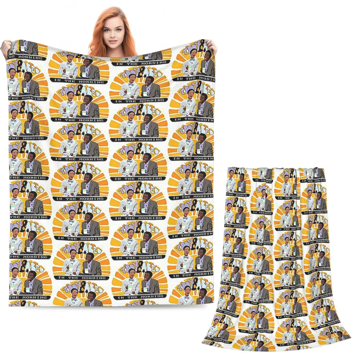 Community- Troy And Abed In The Morning Blankets Soft Warm Flannel Throw Blanket Plush for  Living room Picnic Travel Home Sofa