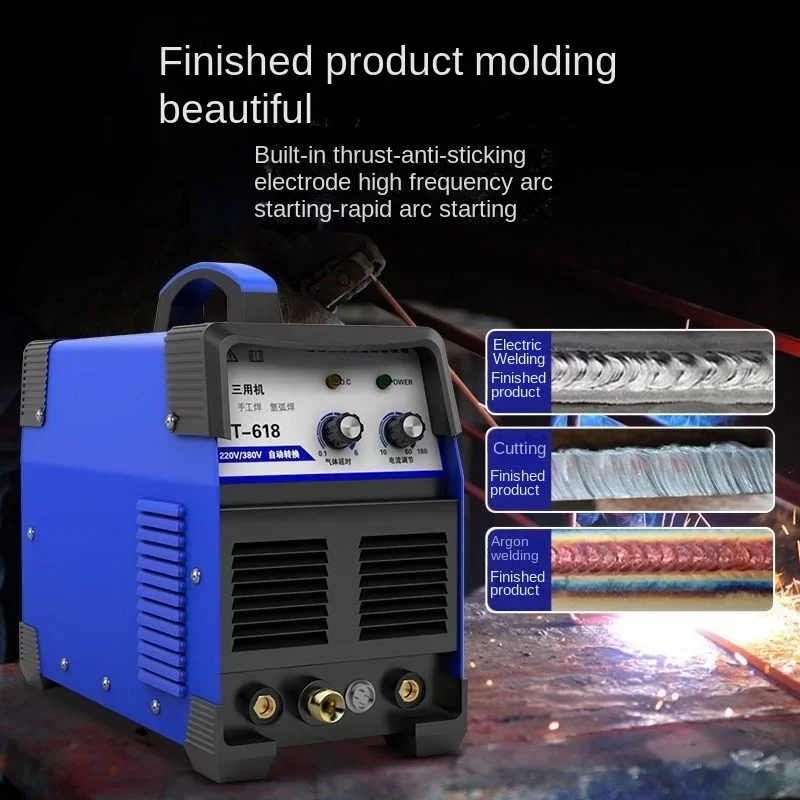 3 in 1 CT618 multifunctional three-purpose electric welding argon arc welding machine plasma cutting machine 220V