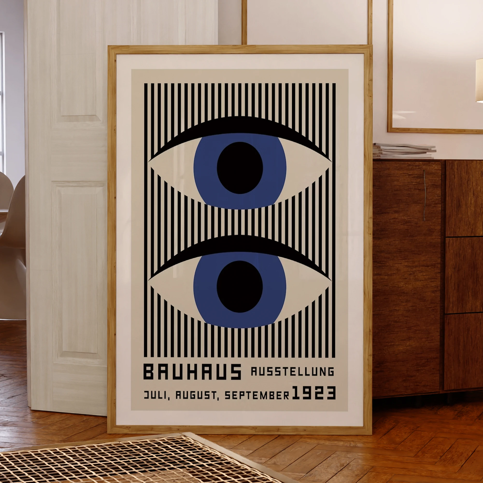 

Bauhaus Eye Wall Art Prints Canvas Painting Poster Picture For Living BedRoom Home Decor