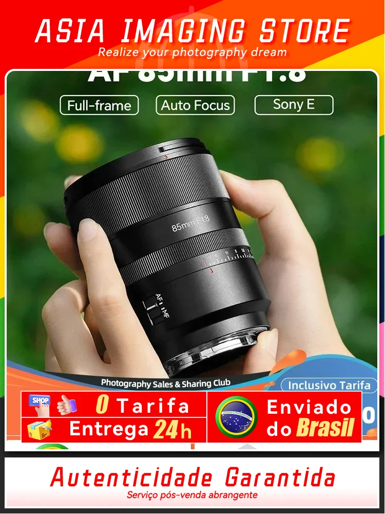 7artisans AF 85mm F1.8  Full Frame Large Aperture  Auto Focus camera Lens for Sony E-A7R A74 A7R4 A7C A6600 Nikon Z Z7II Z6II Z5