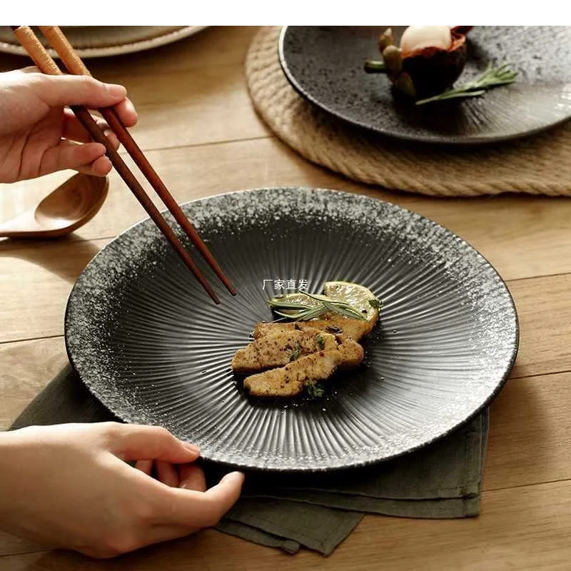 

Japanese Retro Cuisine Ceramic Sushi Plate Restaurant Food Decor Dessert Home Kitchen Cooking Dishes Tableware