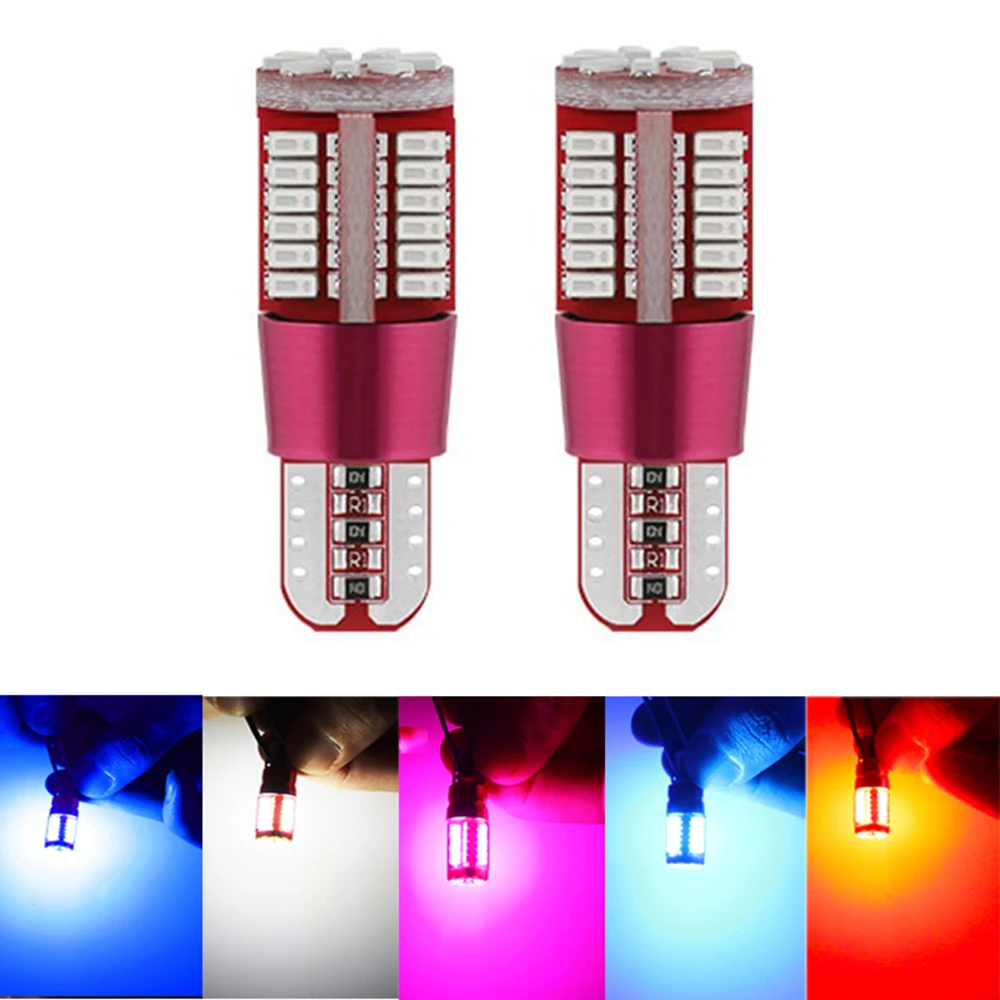 2 PCs T10 57-smd3014 w5w 194 168 CANbus led car bulbs with flaw parking light bulbs for car 12 V