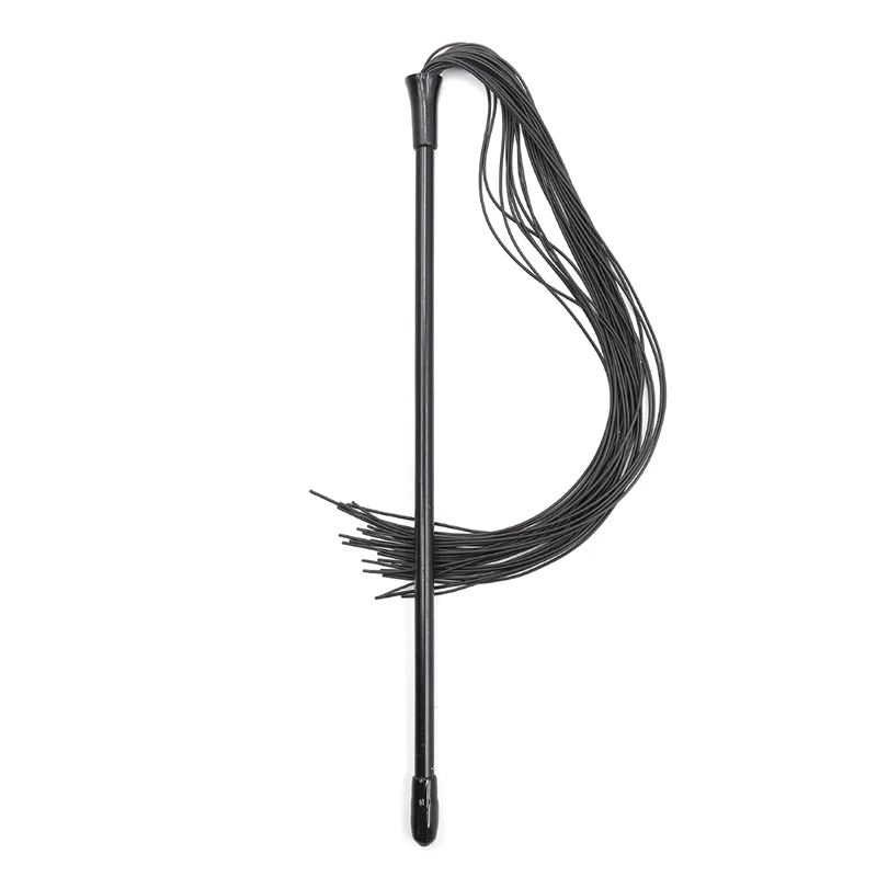 

(LA)[SH]1Pc High Quality Silicone Whip Racing Riding Crop Party Flogger Hand Cuffs Queen Black Horse Riding Whip