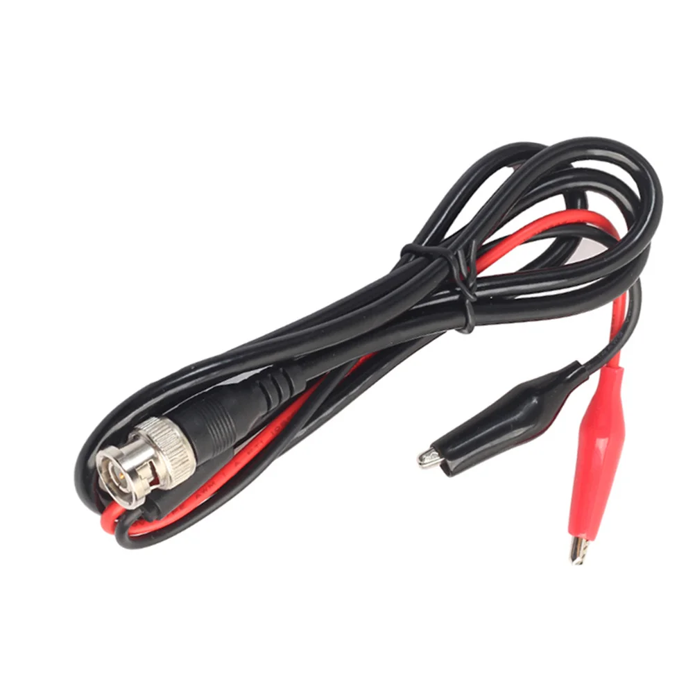 

100Cm to Dual Crocodile Clip Test Leads for Oscilloscope 50 Ohm 500V Electrical Probe Cable with Strain Relief