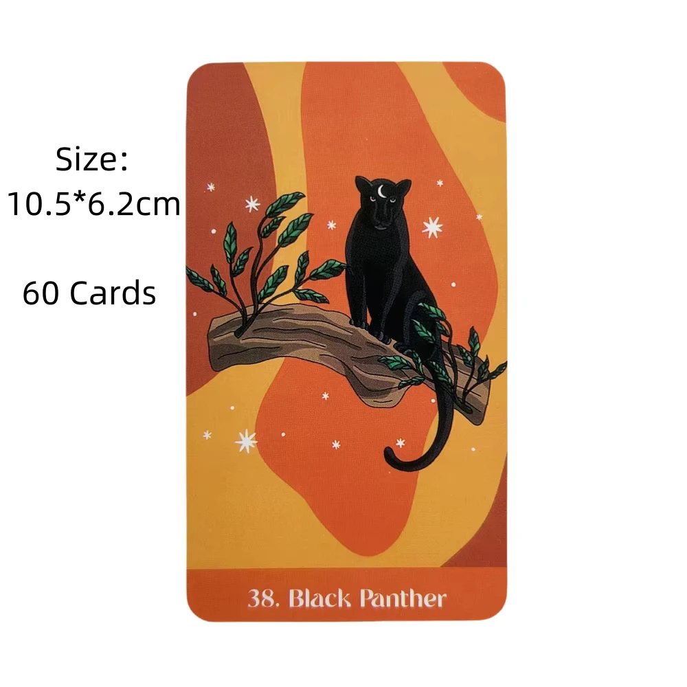 Spirit Allies Oracle Deck من Jill Pyle Spirit Guide نبات Oracle Goddess باللون الأسود والفضي #2