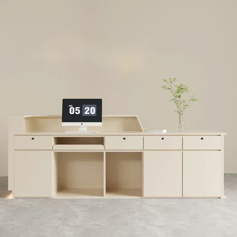 Versatile Modern Computer Reception Counter Checkout Minimalist Reception Desks Restaurant Table