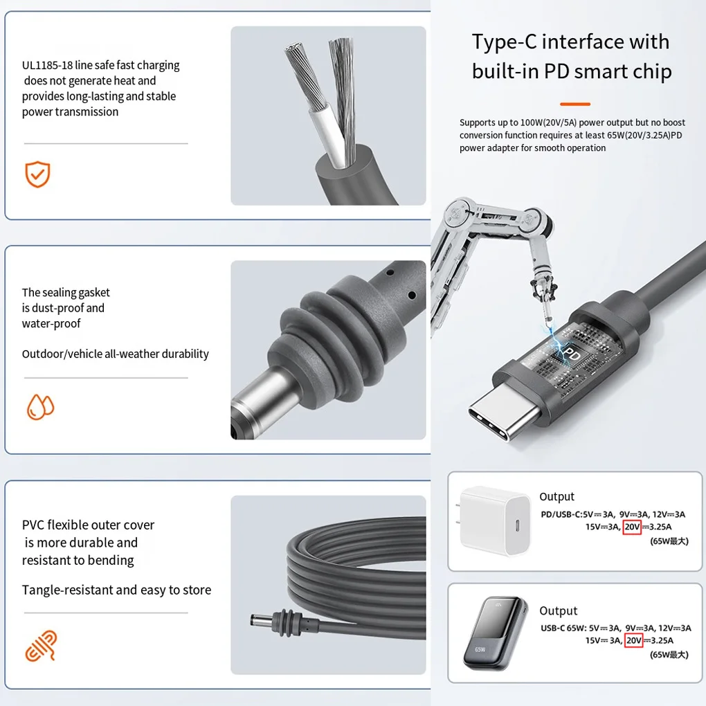 3 In 1 Star Link Mini Cable Power Cable Power Adapter Waterproof Extension Accessories