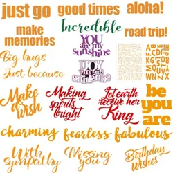 Road Trip Aloha ! Metal Cutting Dies Stencils for DIY Scrapbooking Photo Album Decorative Embossing Paper Crafts Die Cut 2019