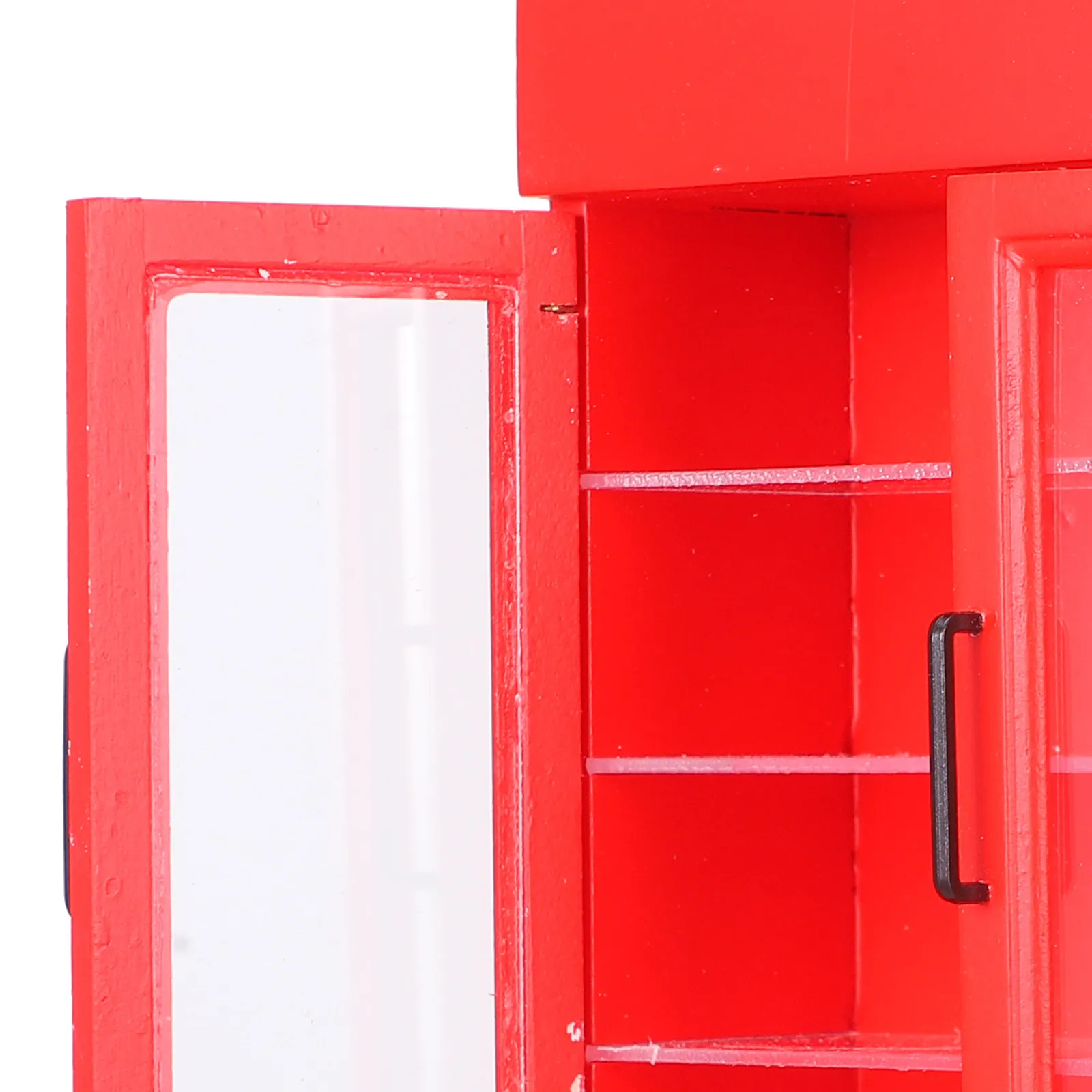 

Miniature House Fridge Wood Mini Refrigerator Decor Compact Smooth Surface High Simulation Perfect for Mini Store Kitchen Scene