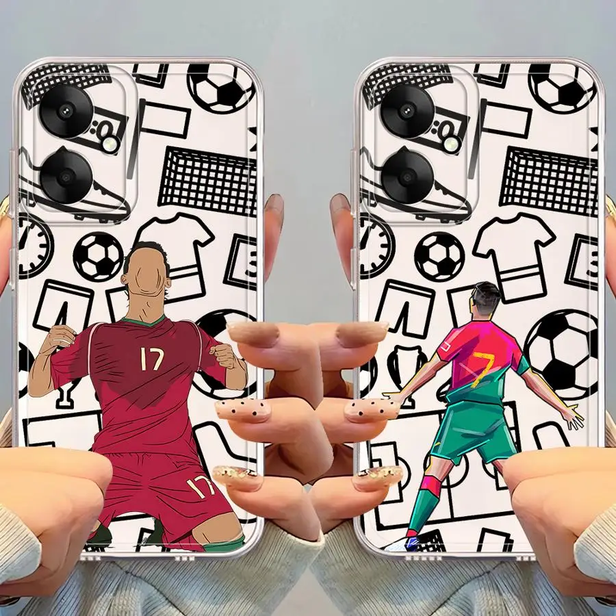 Casing Ponsel untuk Xiaomi Mi 11T Pro 11 Lite Penutup Ponsel Lembut Kartun Sepak Bola Olahraga Keren