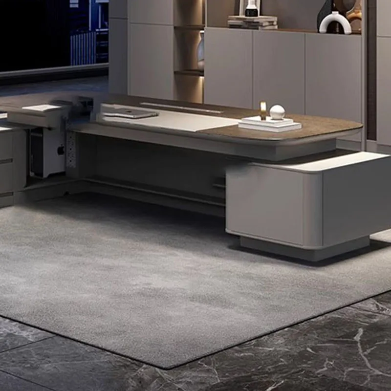 Standing Gaming Office Desk Aesthetic Minimalist Multifunctional Office Desk Nordic Storage Mesa Ordenador Lounge Furniture