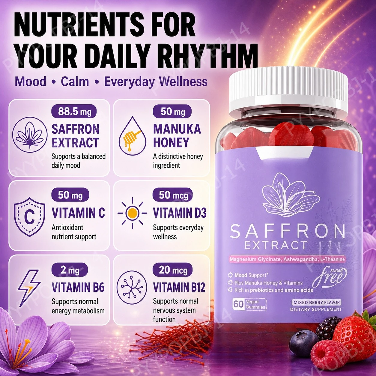 Safran-Extrakt-Gummibärchen 88 – Food Snacks To Eat Bewertung und Preis