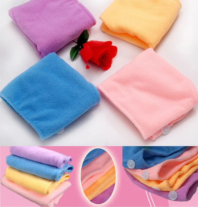 1pc Hair Drying Hat Quick-dry Hair Towel Cap Hat Bath Hat Microfiber Solid Towel Cap Super Absorption Hair Dry Cap(Random Color)