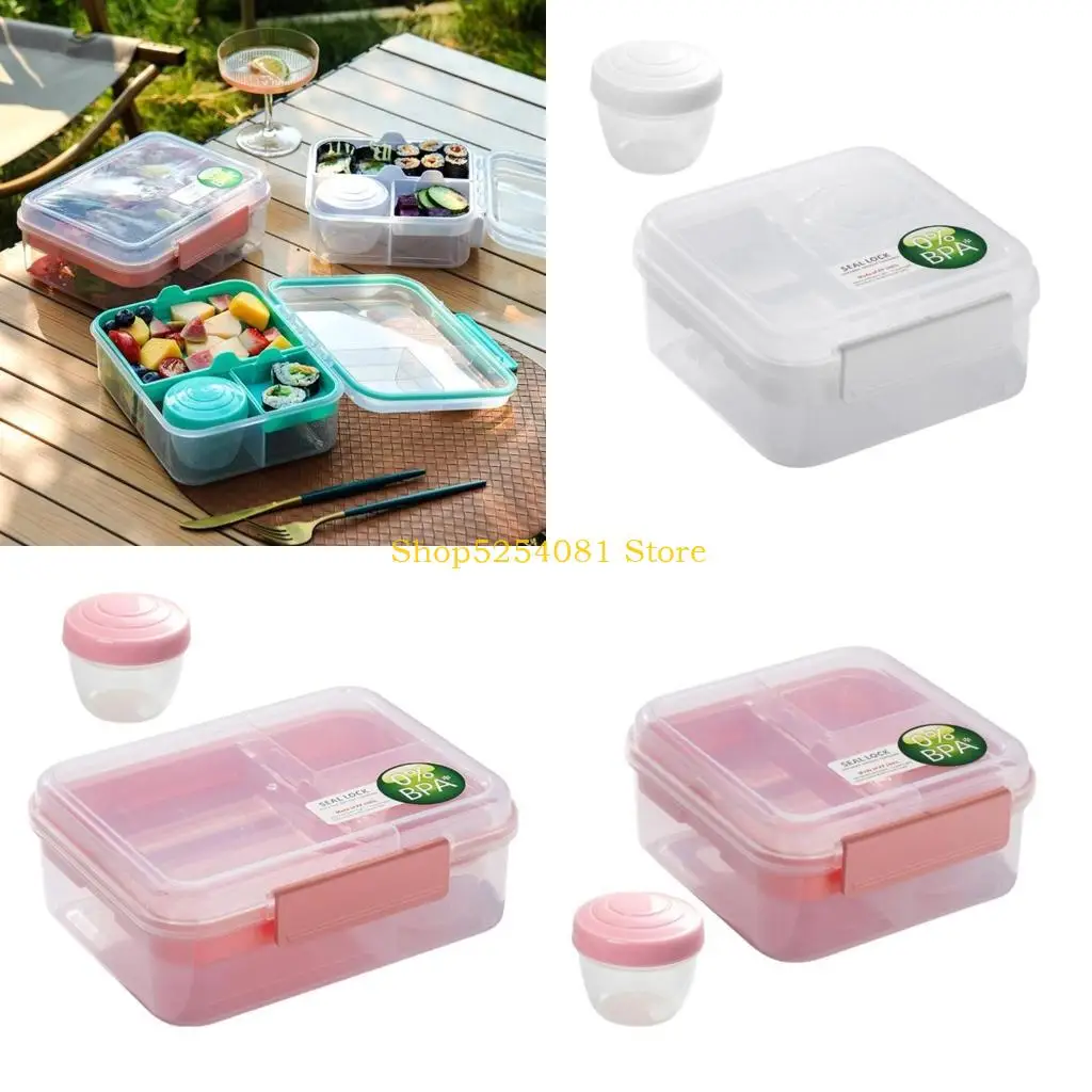 

AXYC Efficient Double Layered Meal Box Leak Proof Double Deck Meal Container Durable for Office Worker and Family Use